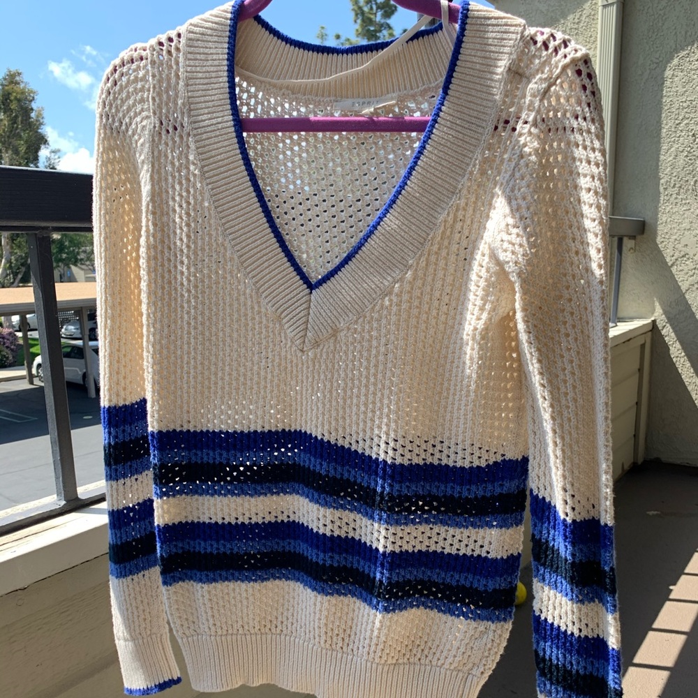 Wavy Blue Sweater